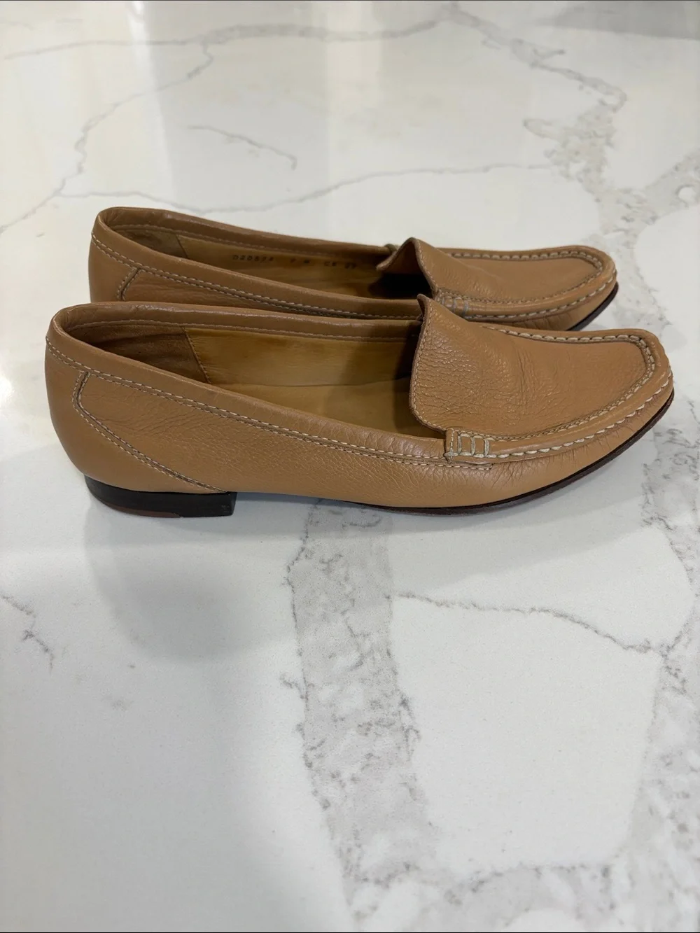 Cole Haan Tan Leather Moccasin Loafers Flats Size 7